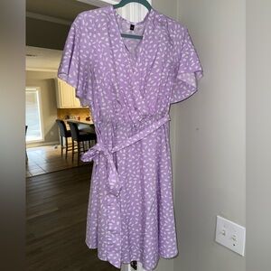 SHEIN Lavender Wrap Dress
